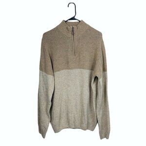 LUCA NOBILI 1/4 Zip Pullover Sweater Wool Blend